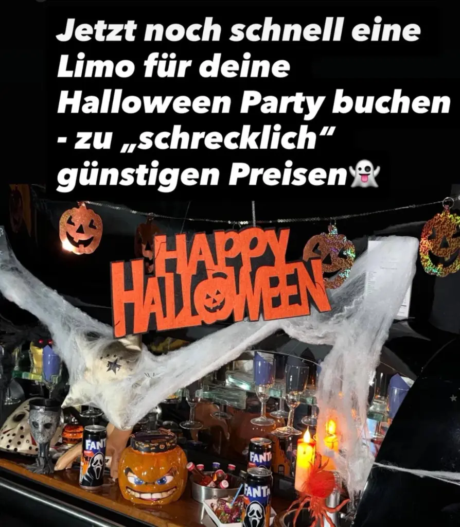 Halloween-Aktion: Jetzt noch schnell eine Limo für deine Halloween-Party buchen – zu „schrecklich“ günstigen Preisen
