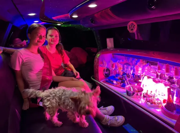 Party in der Pinkstar-Limousine