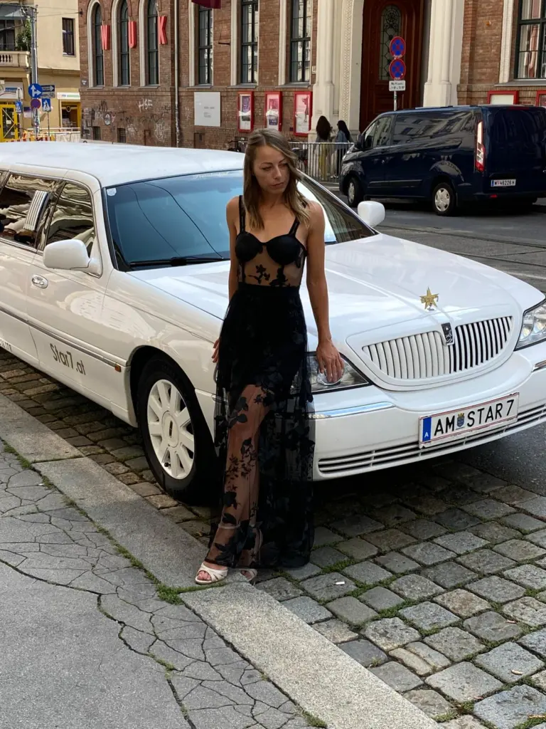 Fotoshooting mit einer STAR-7-Limousine